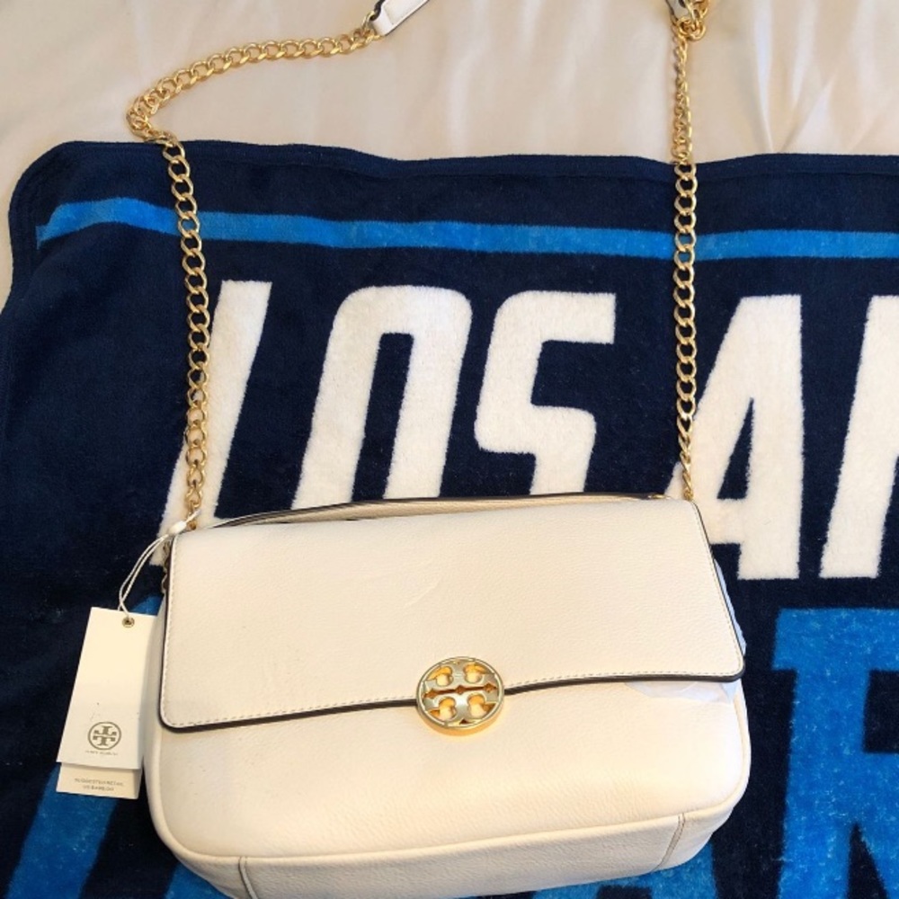 Tory Burch cream purse
